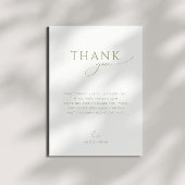 Carte De Remerciements Baby shower vertical plat géant