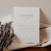 Carte De Remerciements Baby shower vertical plat géant