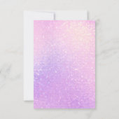 Carte De Remerciements Baby shower Whimsical rose et or (Dos)