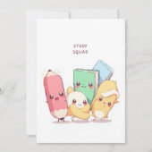 Carte De Remerciements Back to School Study Squad (Devant)