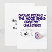 Carte De Remerciements Bague bipolaire (Devant / Derrière)