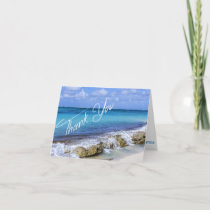 Carte De Remerciements BAHAMAS BEACH SHORE Wedding Thank You