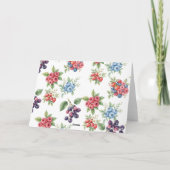 Carte De Remerciements Baies de la Forêt Botanique Sucrées (Dos)