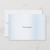 Carte De Remerciements Baignoire Bleue Bleu Flore Belle (Dos)