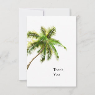 Carte De Remerciements Bain de bébé tropical à l'aquarelle colorée