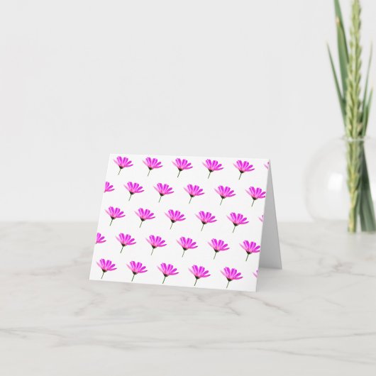Carte De Remerciements Baise rose (Devant)