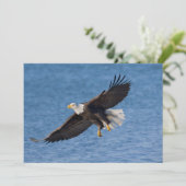 Carte De Remerciements Bald eagle in flight (Debout devant)
