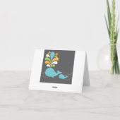 Carte de remerciements baleine (Dos)