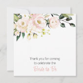 Carte De Remerciements Balise de Marque - verre floral (Devant)