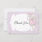 Carte De Remerciements Balise Fairy Princess Anniversaire (Devant)