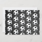 Carte De Remerciements Balle de soccer n'importe quel âge Photo Anniversa (Dos)