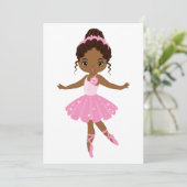 Carte De Remerciements Ballerina (Debout devant)