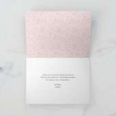 Carte De Remerciements Ballerina en robe blanche Fleur Anniversaire (Intérieur)