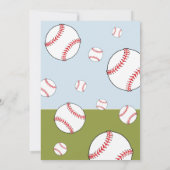 Carte De Remerciements Balles de baseball Sport Photo d'enfant Anniversai (Dos)