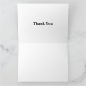 Carte De Remerciements Ballet dancer sur clavier (Intérieur)