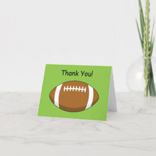 Carte De Remerciements Ballon de football américain Rugby Personnaliser