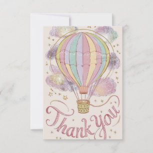 Carte De Remerciements Ballons à air chaud