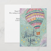 Carte De Remerciements Ballons à air chaud (Devant / Derrière)