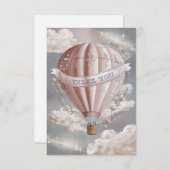 Carte De Remerciements Ballons à air chaud Boho Nuds (Devant / Derrière)