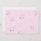 Carte De Remerciements Ballons à air chaud rose Baby shower Ours en peluc (Dos)