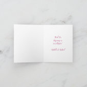 Carte De Remerciements Balloon à air chaud fille rose (Intérieur)