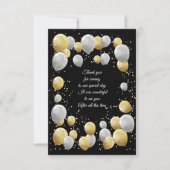 Carte De Remerciements Balloon du Parti (Devant)