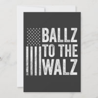 Ballz aux élections Walz Harris Walz 2024