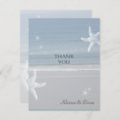 Carte de remerciements balnéaire (Devant / Derrière)
