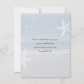 Carte de remerciements balnéaire (Dos)