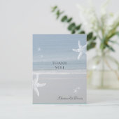 Carte de remerciements balnéaire (Debout devant)