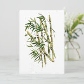 Carte De Remerciements bambou (Debout devant)