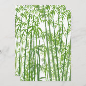 Carte De Remerciements Bambou 7 (Devant / Derrière)