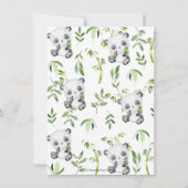 Carte De Remerciements Bambou de l'ourson Panda mignon pour Baby Shower (Dos)