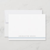 Carte De Remerciements Bande de typographie simple (Devant)