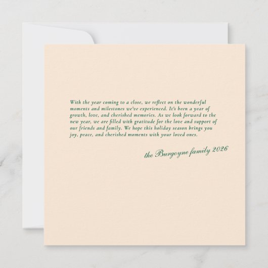 Carte De Remerciements Bande verticale rouge moderne 2 photo (Dos)