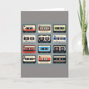 Carte De Remerciements Bandes de cassettes rétro 80s