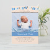 Carte De Remerciements Baptême/Baptême (Debout devant)