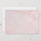 Carte De Remerciements Baptême Baptême Verdure Marbre rose Photo (Dos)