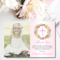 Baptême Communion Confirmation Girl Floral PHOTO