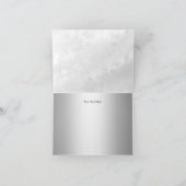 Carte de remerciements Baptême d'argent croisé et  (Intérieur)