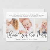 Carte De Remerciements Baptême Moderne Simple Chic Photo (Devant)