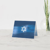 Carte De Remerciements Bar Mitzvah Bold Moderne Marine Typographie Blue F (Dos)