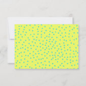 Carte De Remerciements Bar Mitzvah Turquoise et Citron Ananas (Dos)