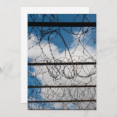 Carte De Remerciements Barbelé (Devant / Derrière)