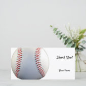 Carte De Remerciements Base-ball (Debout devant)