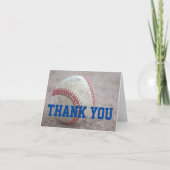 Carte De Remerciements Baseball (Devant)