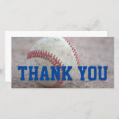 Carte De Remerciements Baseball (Devant / Derrière)