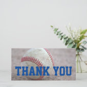 Carte De Remerciements Baseball (Debout devant)