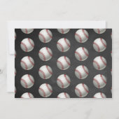 Carte De Remerciements Baseball à tout âge Photo anniversaire (Dos)