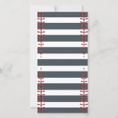 Carte De Remerciements Baseball d'anniversaire (Dos)